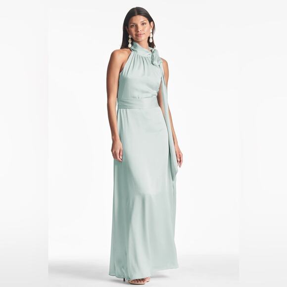 Sachin and Babi Halter Maxi Gown Dress Size 14 - Picture 1 of 7